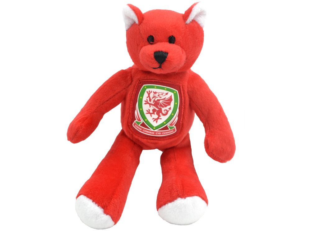 Wales Mini Beanie Bear RED