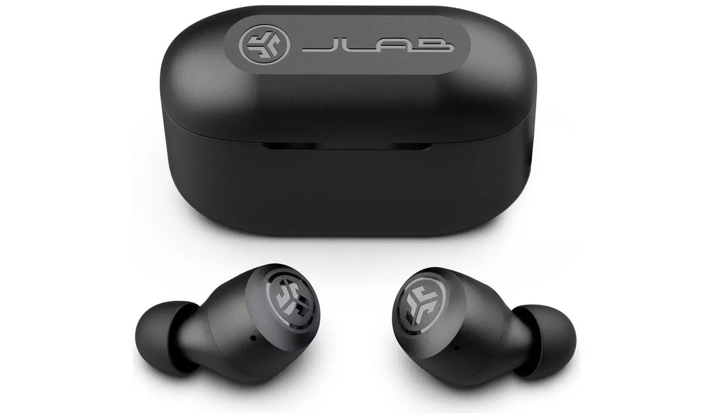 JLab Audio Go Pop ANC True Wireless Stereo Black Earbuds with Charging Case