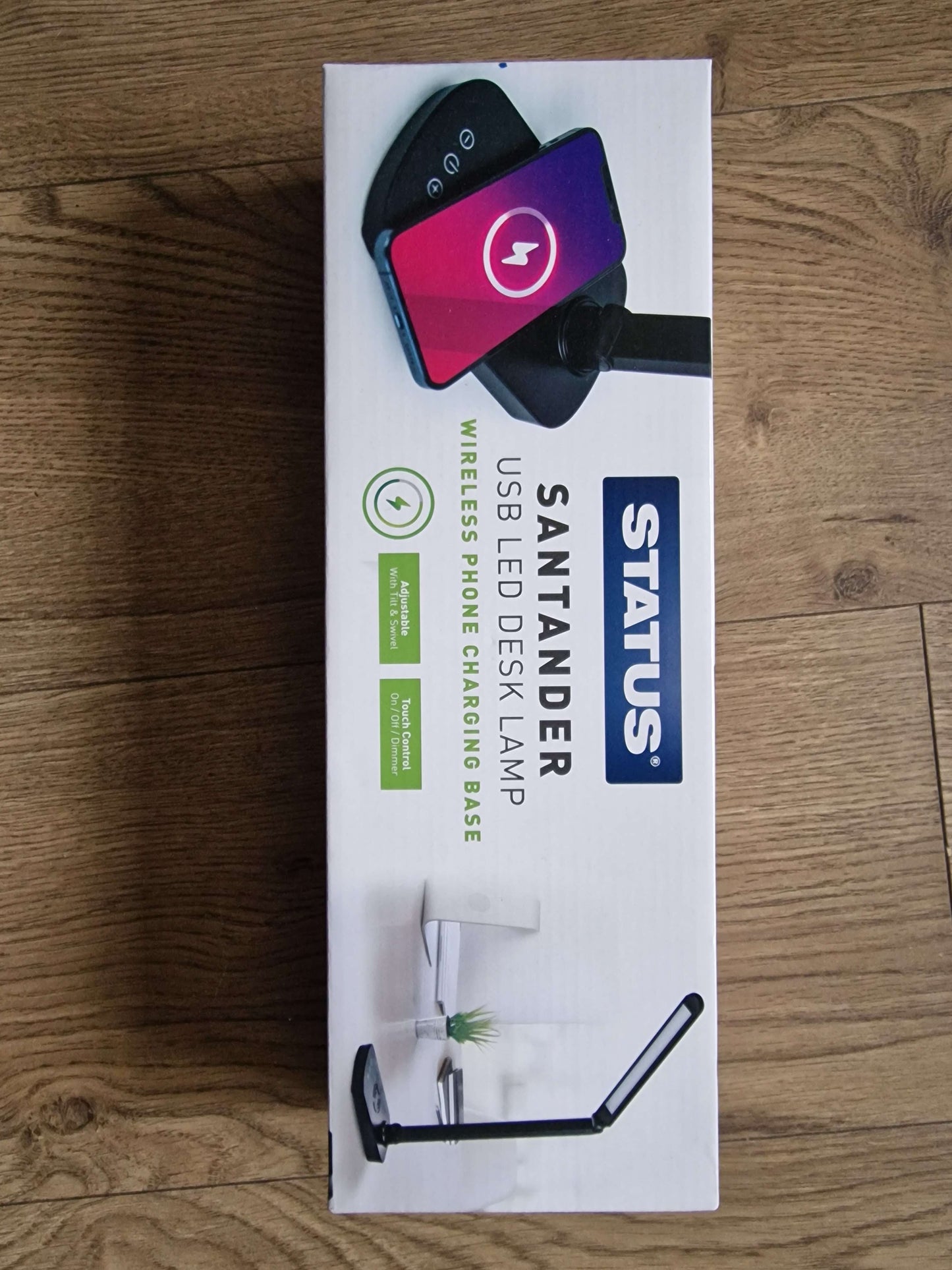 Status USB LED Black Desk Lamp