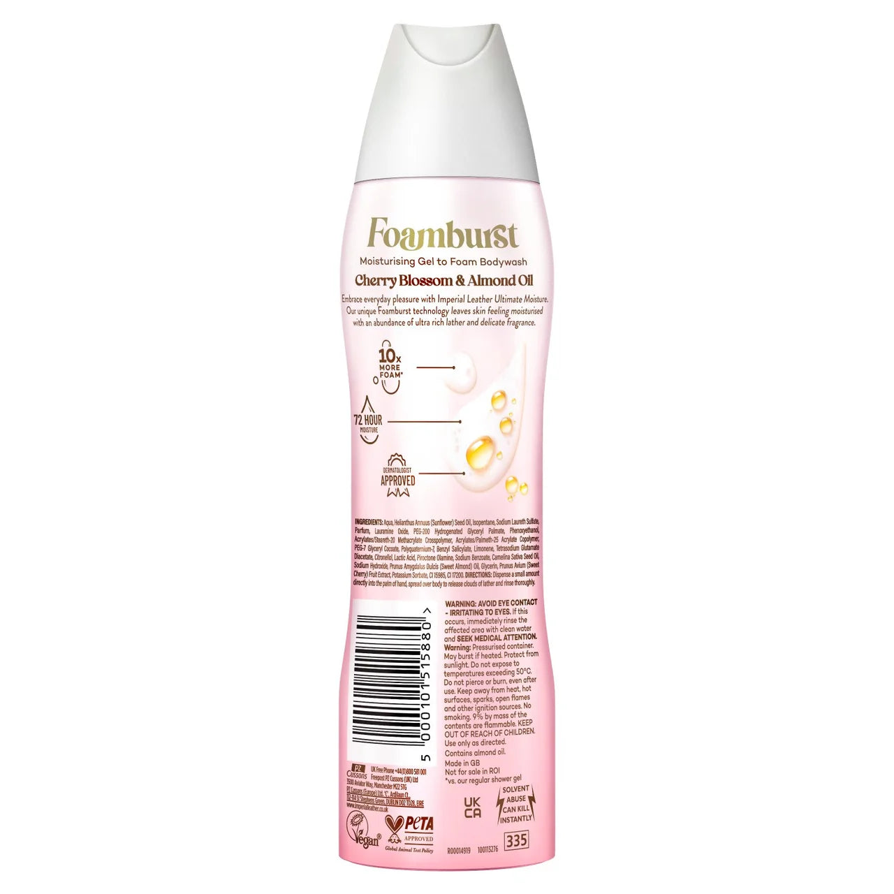 Imperial Leather Foamburst Cherry Blossom & Almond Oil 200ml