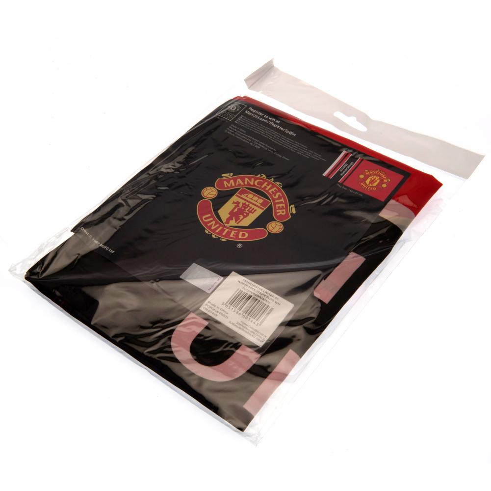 Manchester United FC Wordmark Flag 5ft x 3ft