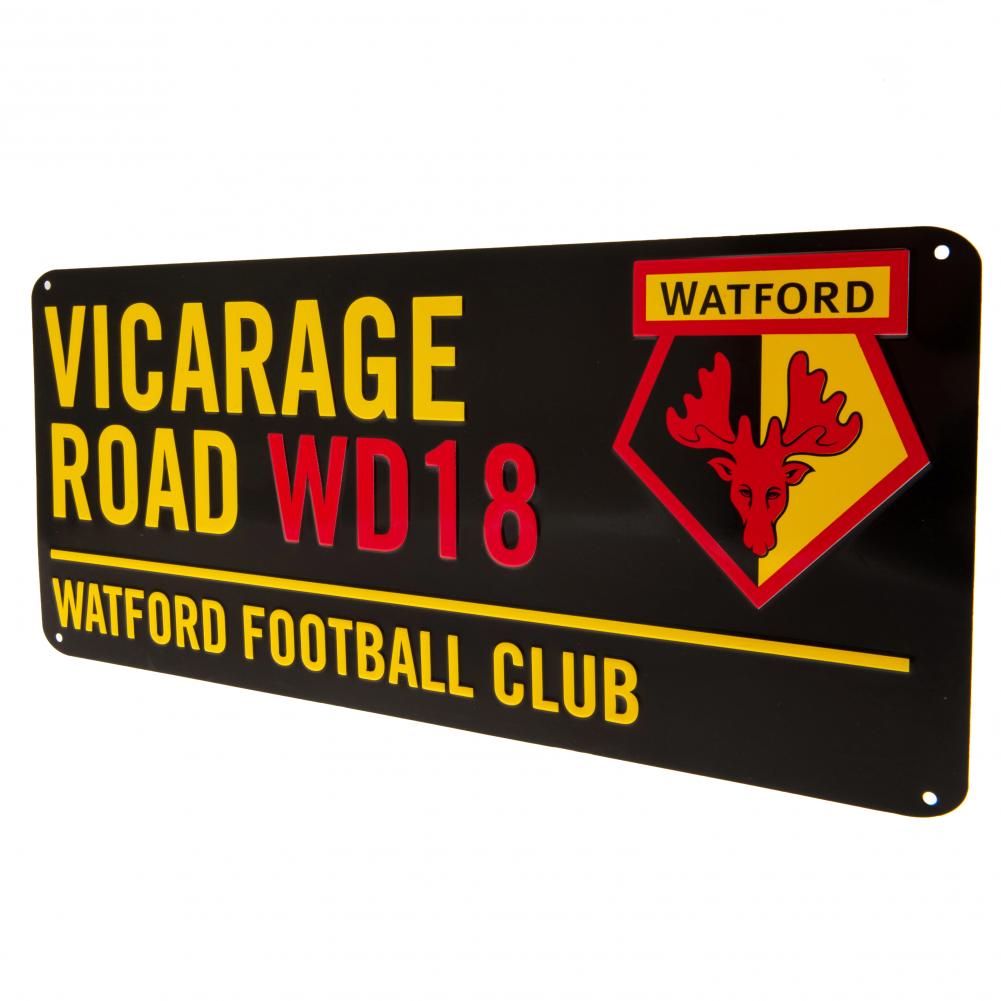 Watford FC Street Sign Black