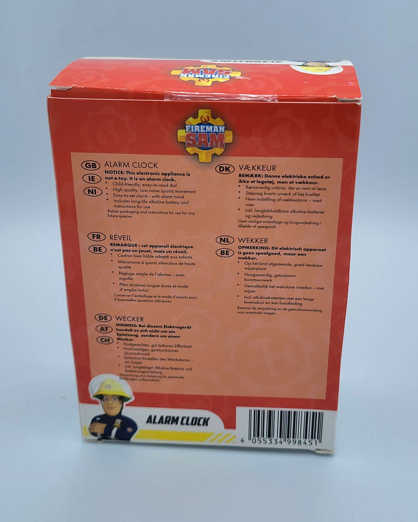 Fireman Sam Alarm Clock Ages 5+