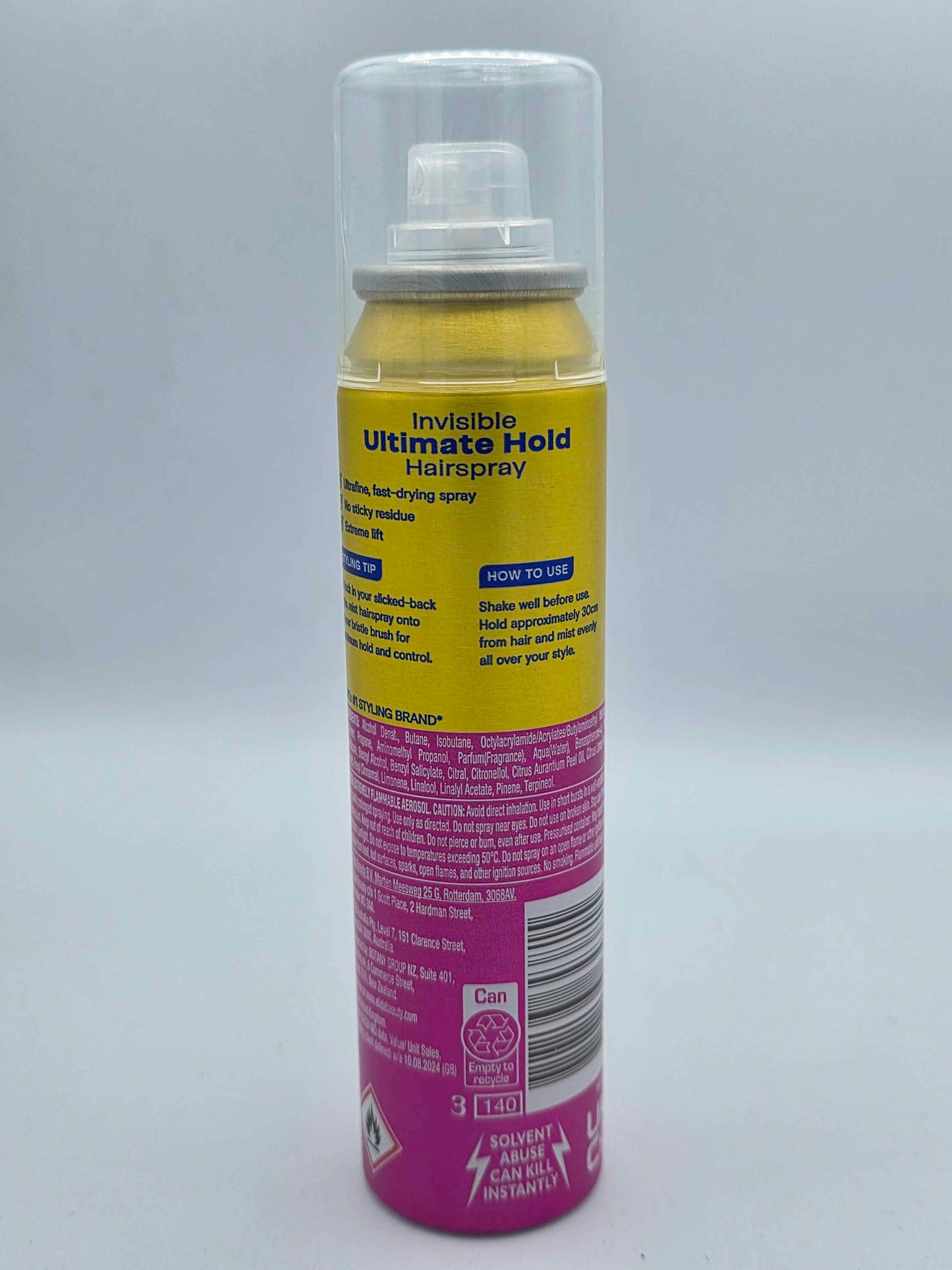 VO5 Invisible Ultimate Hold Humidity Protection Hair Spray 100ml