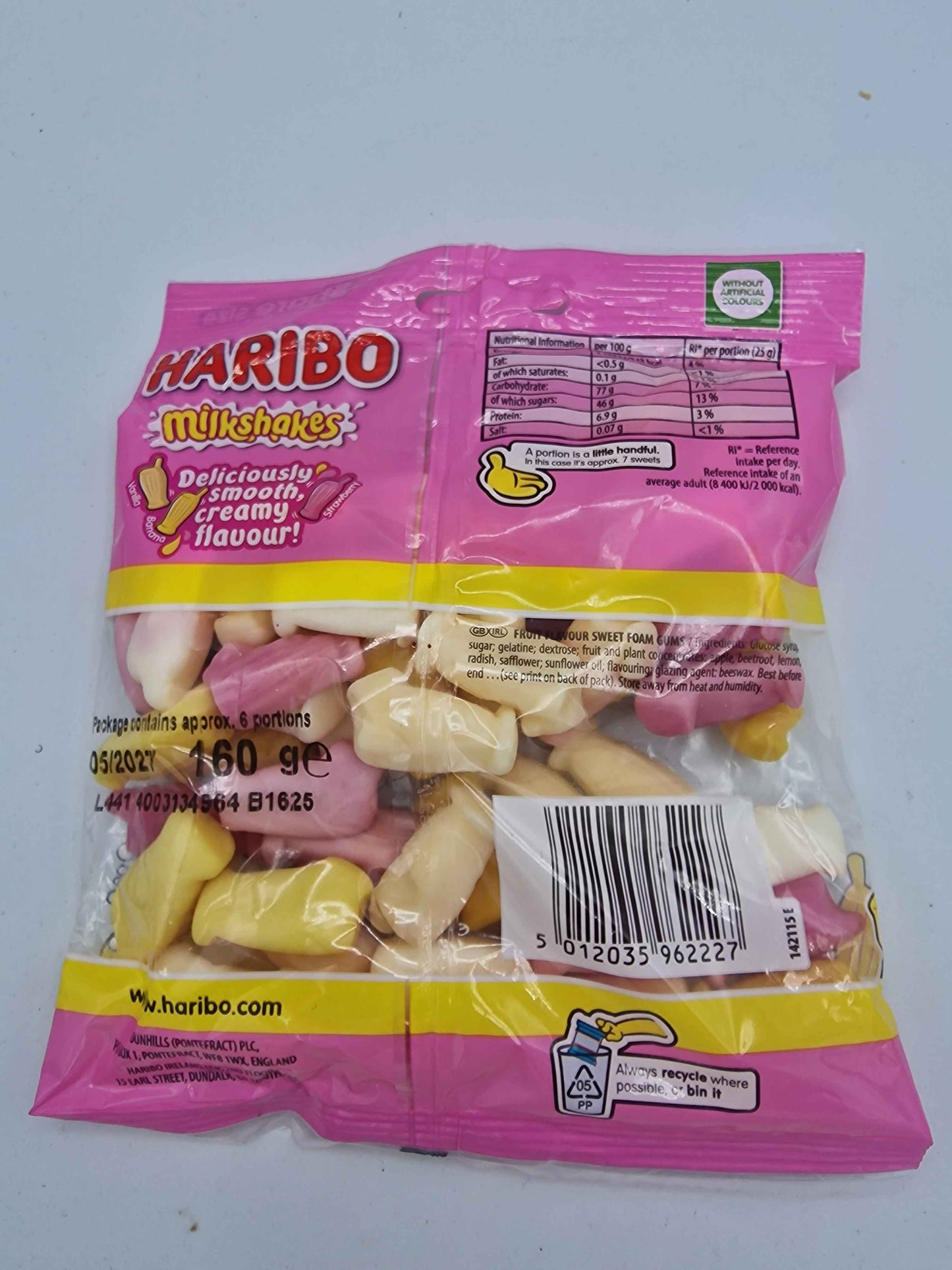 HARIBO Milkshakes Foam Sweets 160G