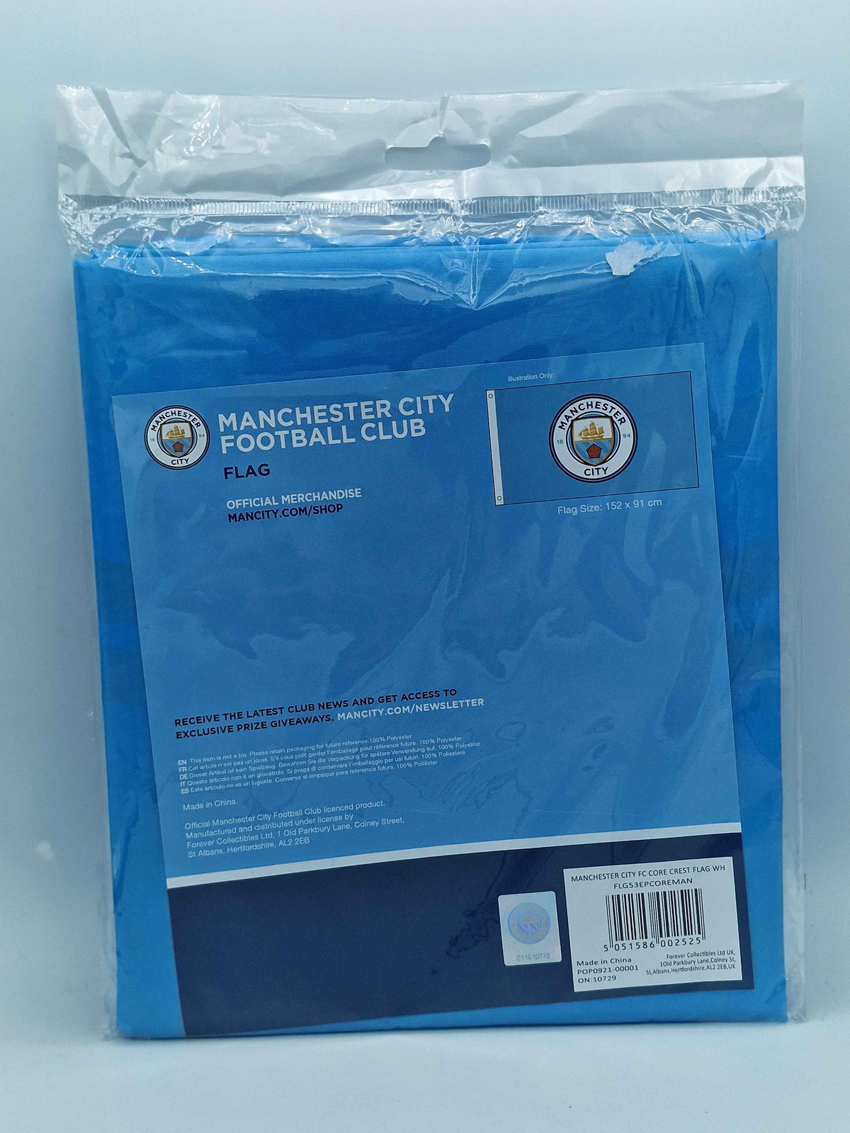 Manchester City FC Core Crest Flag