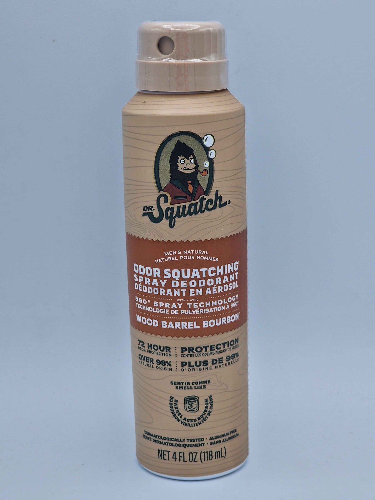 Dr. Squatch Spray Deodorant, Wood Barrel Bourbon