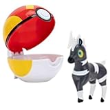 Pokémon PKW4149 - Clip and Go Pokéball - Elezeba and Turboball, Official Pokéball with Movable 5 cm Figure
