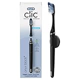 Oral-B Clic Manual Toothbrush, Onyx Black, with Magnetic Toothbrush Holder - 1 Count 049-09-6257 1.0 Count