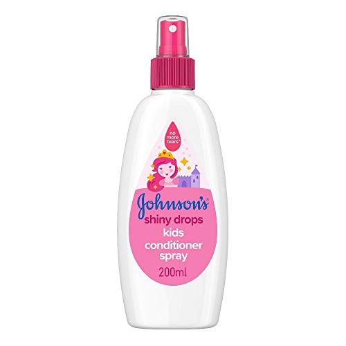 Johnson's Shiny Drops Kids Conditioner Spray, Designed to Boost Hair'S Natural Shine, Ph Balanced for Delicate Skin, Argan Oil, 200 ml (Pack of 1)