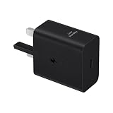Samsung Galaxy Official 45W Super Fast Charging Travel Adapter (with USB-C to C Data Cable), Black