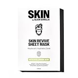 Slick Gorilla Hydrating Sheet Face Masks for Men, Hyaluronic Acid, 3 Pack