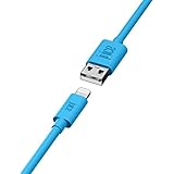 Juice Apple iPhone Lightning 3m Sync Cable for Apple iPhone 13, 13 Pro, 12 | PRO | Mini, SE, 11, XS, XR, X, 8, 7, 6, 5, iPad, Pro, Air, Mini, Airpods Pro - Aqua
