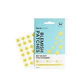 Face Facts Blemish Patches with Salicylic Acid, Vegan, Star Shape, Acne Spot Stickers, 24 Applications