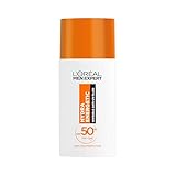 L'Oréal Men Expert Hydra Energetic Daily SPF50+ Invisible Fluid, UV Protection & Skin Revitalisation, With Vitamin C Antioxidant, 50ml