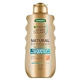 Garnier Ambre Solaire Fake Tan Natural Bronzer Easy Self Tan Lotion 175ML