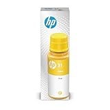 HP Original 31 - 70ml Ink Bottle, Yellow, Single Pack, 8000 Print Pages or Up To 3 Years of yield for HP Smart Tank Printers