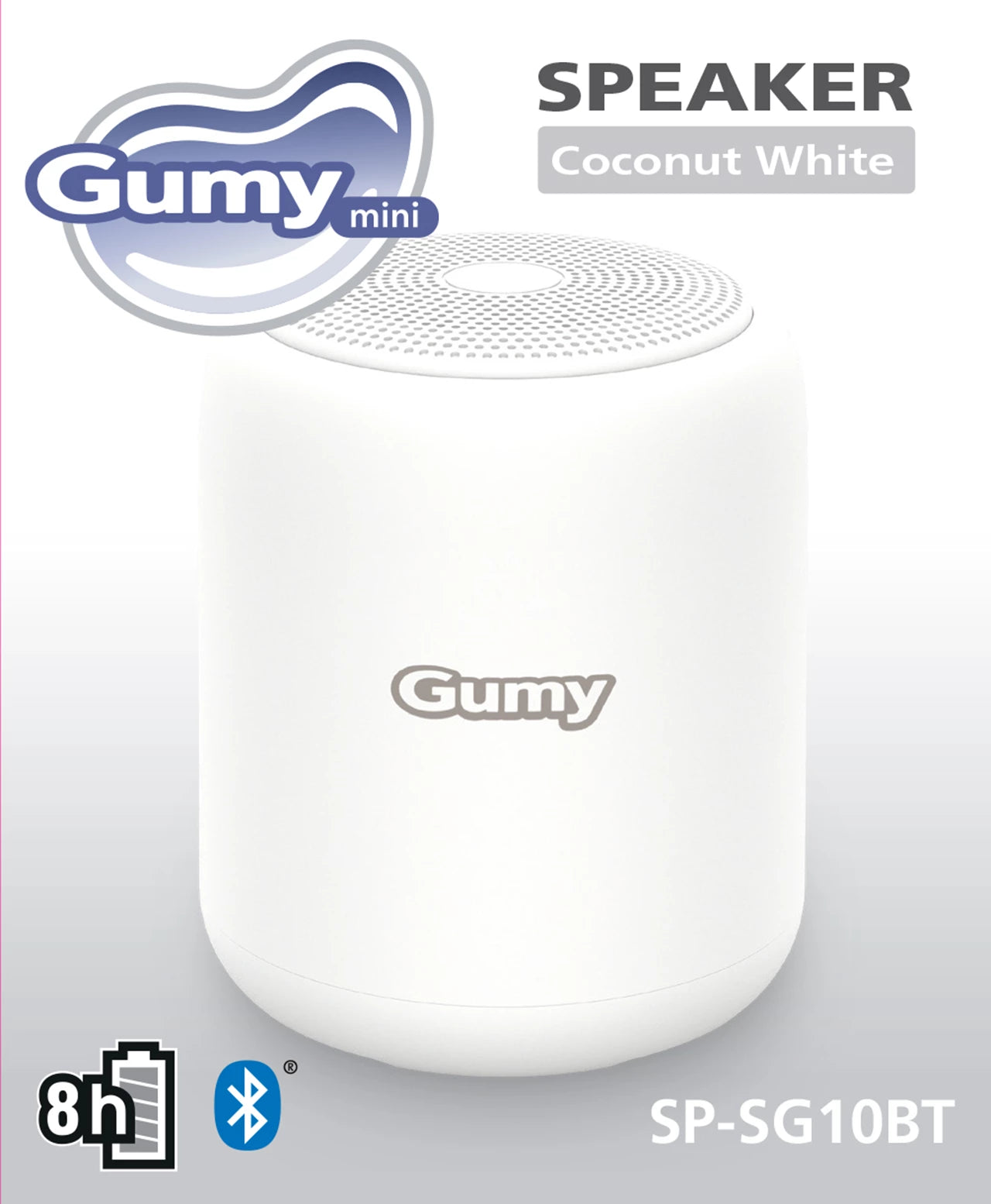 Gumy White Bluetooth Speaker
