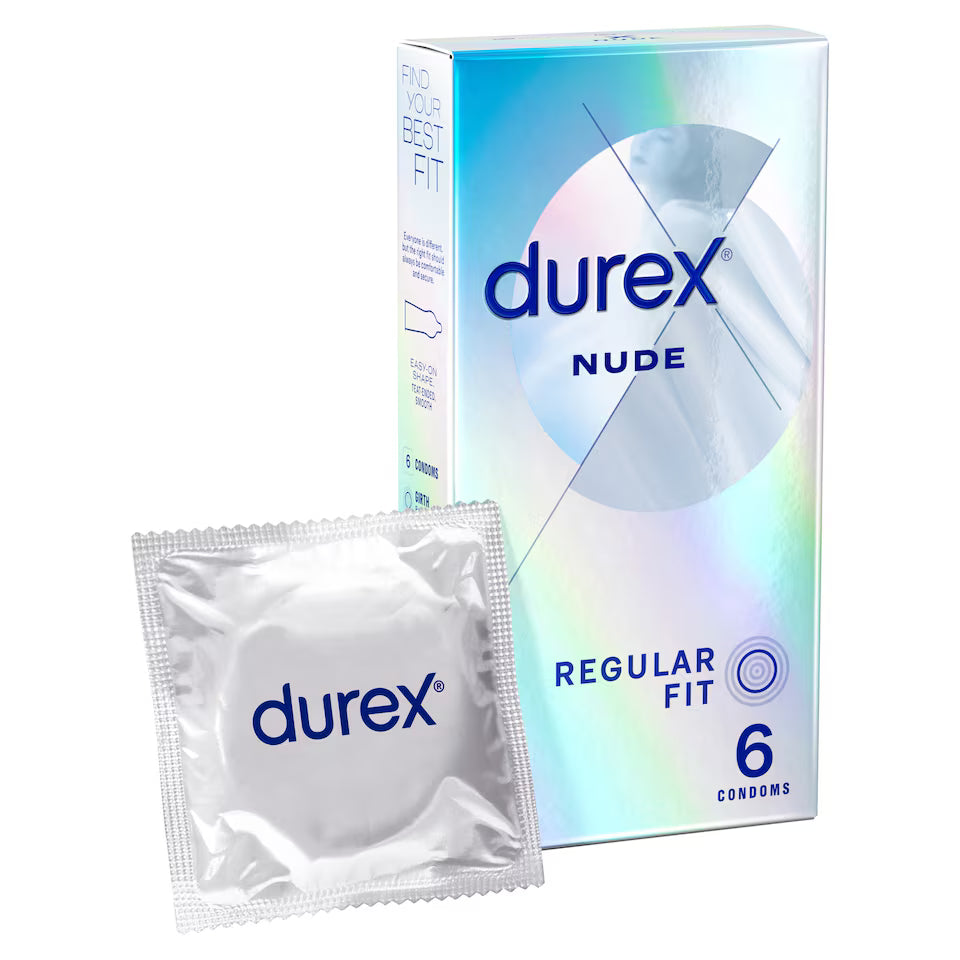 Durex Nude Regular Fit Condoms 6PK