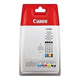 Canon CLI-571 C M Y BK Pack of 4 cartridges (Black Cyan Magenta Yellow) Genuine Canon (Plastic Pack)