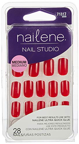 Nailene Nail Studio Red Nails (28 nails)