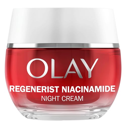 Regenerist Niacinamide Night Cream Face Moisturiser, Skincare with Niacinamide 99% Purity, Antioxidant Vitamin E and Shea Butter. Anti Aging Skin Care