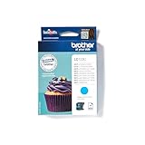 Brother LC-123C Inkjet Cartridge, Cyan, Single Pack, Standard Yield, Includes 1 x Inkjet Cartridge, Brother Genuine Supplies