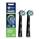Oral-B Cross Action Toothbrush Replacement Head, 2 Pieces, Black