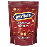 McVitie's Digestives Nibbles Milk Chocolate Coated Biscuit Balls, Sweet Treat Snack Bites, Sharing Pouch, 80 g