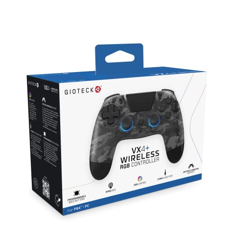 Gioteck VX4+ Wireless Controller for PlayStation 4 (PS4) - Dark Camo