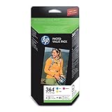 CH082EE HP 364 Photo Value Pack - Print Cartridge/Paper kit - 1 x Yellow, Cyan, Magenta