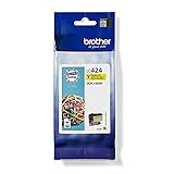 Brother LC-424Y Inkjet Cartridge, Yellow, Single Pack, Standard Yield, includes 1 x Inkjet Cartridge, Brother Genuine Supplies