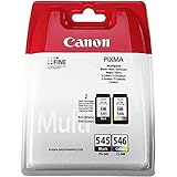 Canon PG-545 + CL-546 BK/C/M/Y Genuine Ink Cartridge Plastic Multipack - PIXMA Printer Compatible