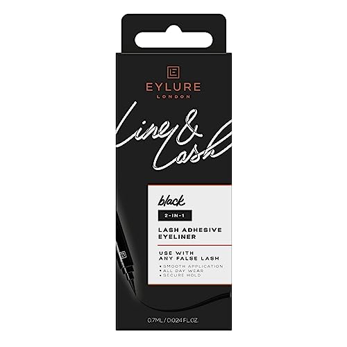 Eylure Line & Lash Black Lash Glue & Liner Pen, 0.7ml
