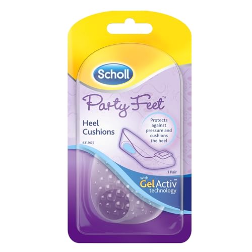 Scholl Party Feet Gel Heel Cushions - Universal Size 1 Pair