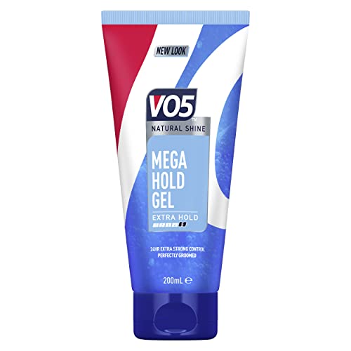 VO5 Mega Hold 24 hour extra strong control Styling Gel for perfectly groomed hairstyles 200 ml
