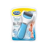 Scholl Velvet Smooth Professional Pedicure Roll with Diamond Crystals, Electric File for Dry Skin and Cracked Heels, Interchangeable Exfoliating Head for Soft Feet