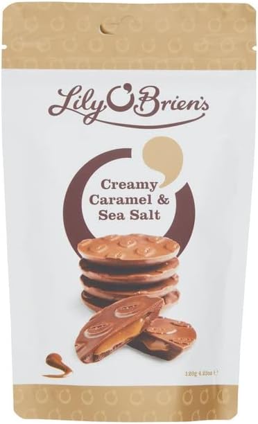 Lily O'Briens Creamy Caramels with Sea Salt, 100g