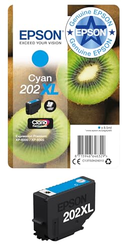 Epson 202XL Cyan Kiwi High Yield Genuine, Claria Premium Ink Cartridge