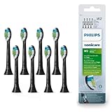 Philips Sonicare Original W2 Optimal White Standard Sonic Toothbrush Heads - 8 Pack in Black (Model HX6068/13)
