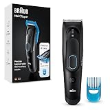 Braun HC5010 Hair Clipper, Men's Hair Clipper with 9 Settings, 2 Pin Bathroom Plug