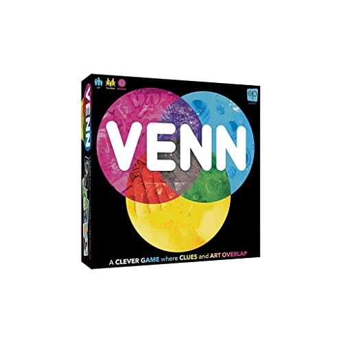 VENN Board Game | Family Game for 2+ Players | Cooperative & Competitive Gameplay Variations | Creative Word Association Game Featuring Unique Gameplay & Custom Artwork | Ages 10+