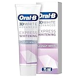Oral-B 3DWhite Advanced Express Whitening Glossy White Toothpaste 75ml