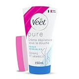 Veet Pure Hair Removal, in Shower Cream, Body & Legs, Normal Skin, 150ml