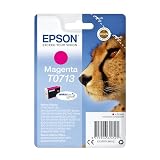 Epson T0713 Cheetah Magenta, Genuine, DURABrite Ultra Ink