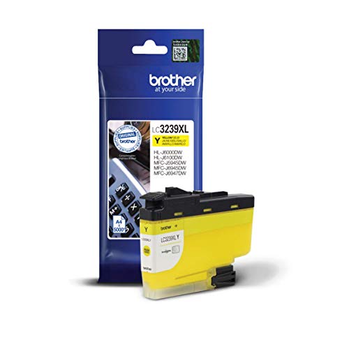 Brother LC-3239XLY Inkjet Cartridge, Yellow, Single Pack, Ultra High Yield, Includes 1 x Inkjet Cartridge, Brother Genuine Supplies