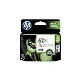 HP C2P07AE 62XL High Yield Original Ink Cartridge, Tri-color, Pack of 1
