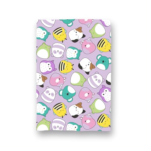 Character World Squishmallows Official Fleece Throw Blanket | Super Soft Warm Purple Throw, Playful Design | Perfect For Home, Bedroom, Sleepovers & Camping | Size 100 x 150cm