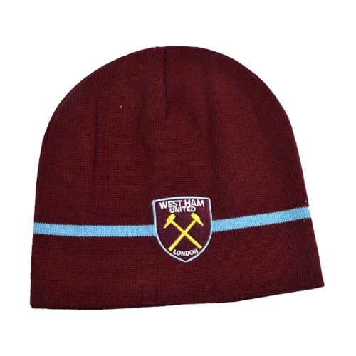 West Ham United FC Crest Knitted Beanie Hat