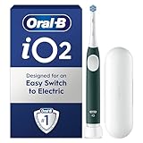 Oral-B iO2 Forest Green Electric Toothbrush, 1 Toothbrush Head, 1 Travel Case